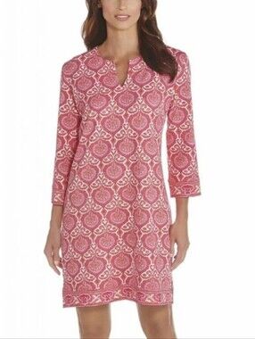 Coolibar UPF 50+ Oceanside Tunic Shoreside Swim Dress Coverup
